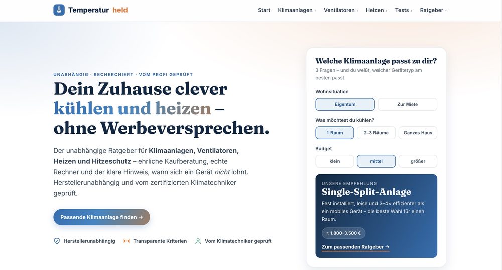 Website Temperaturheld