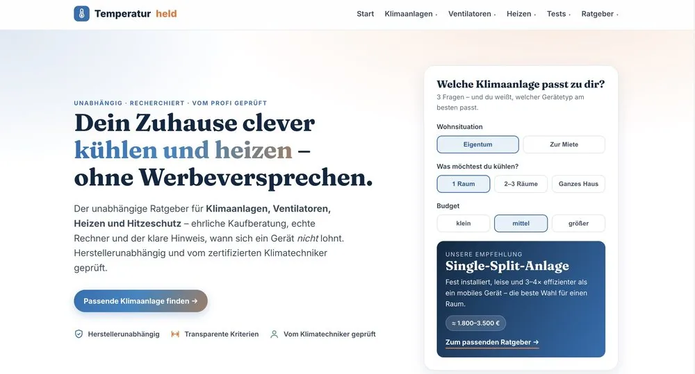 Website Temperaturheld